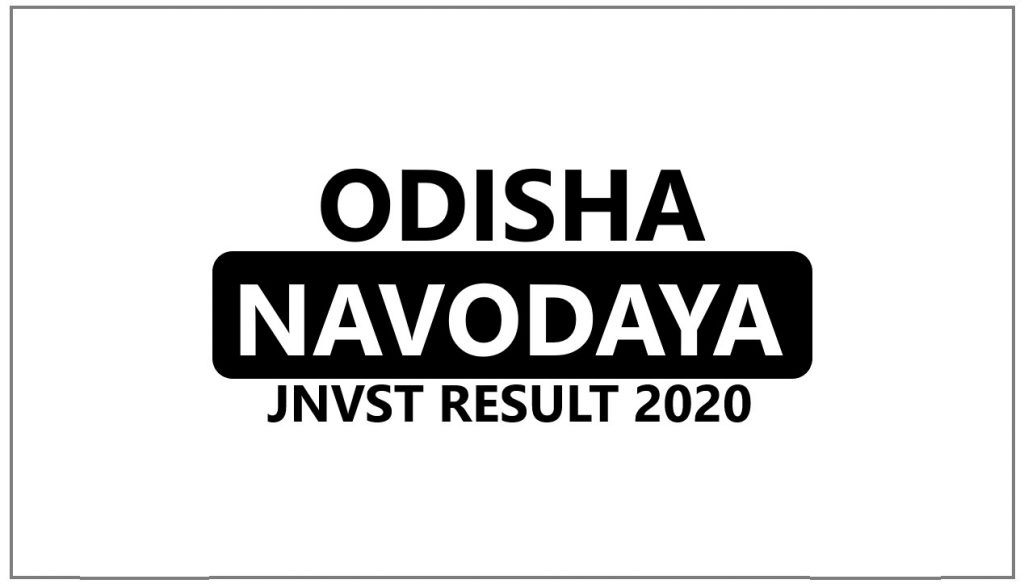 Navodaya Result 2020 Odisha Selection List